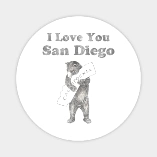 I Love You San Diego California Magnet